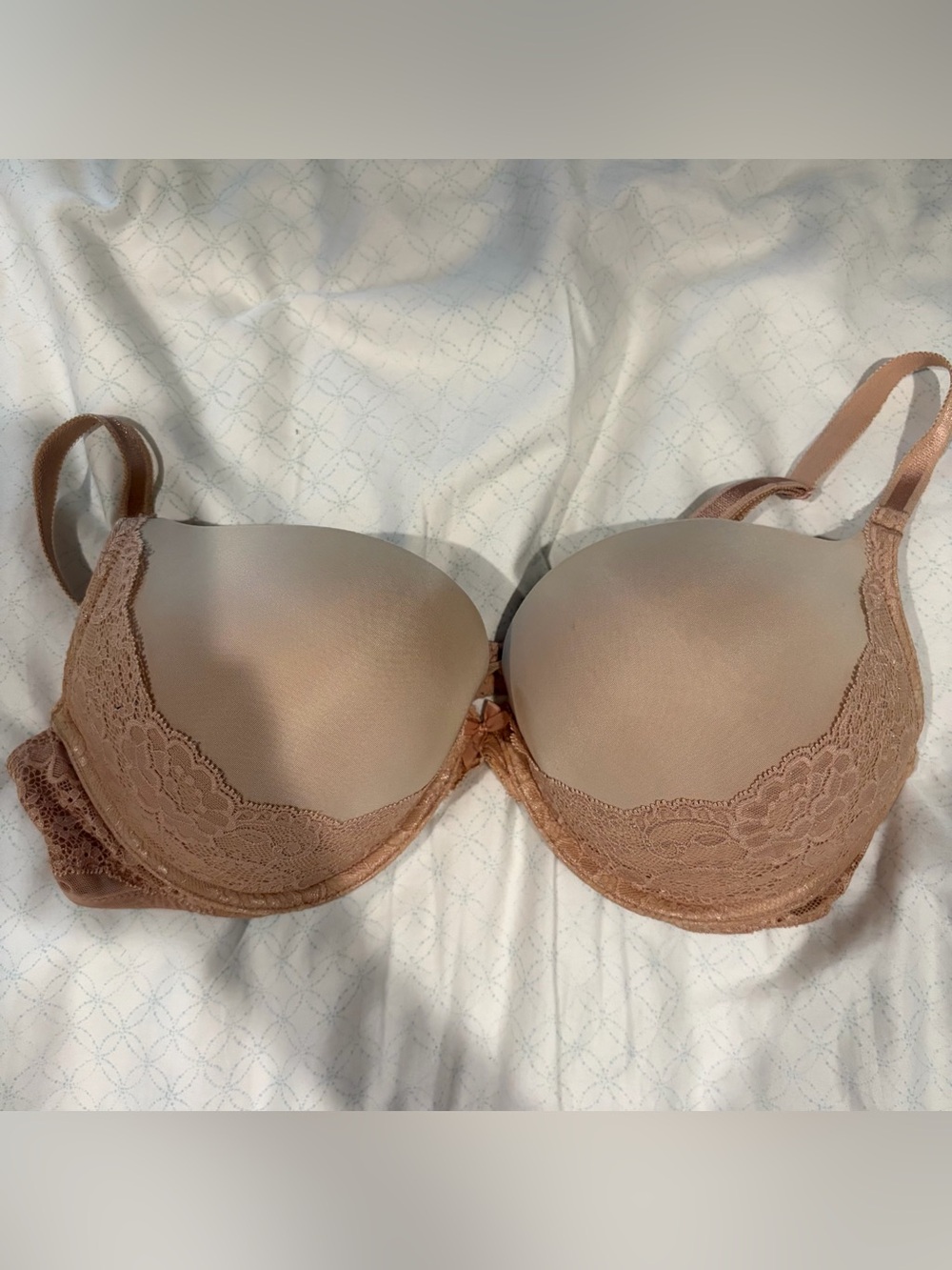 Victoria's Secret Dream Angels Plunge Double Cup Nude Bra 36C Used